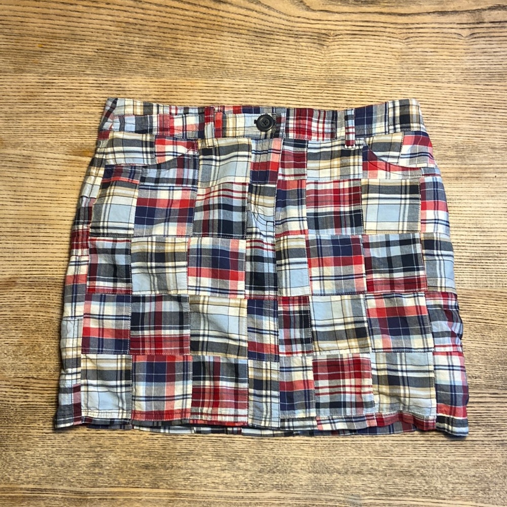 ANN TAYLOR LOFT Madras Plaid Skirt
